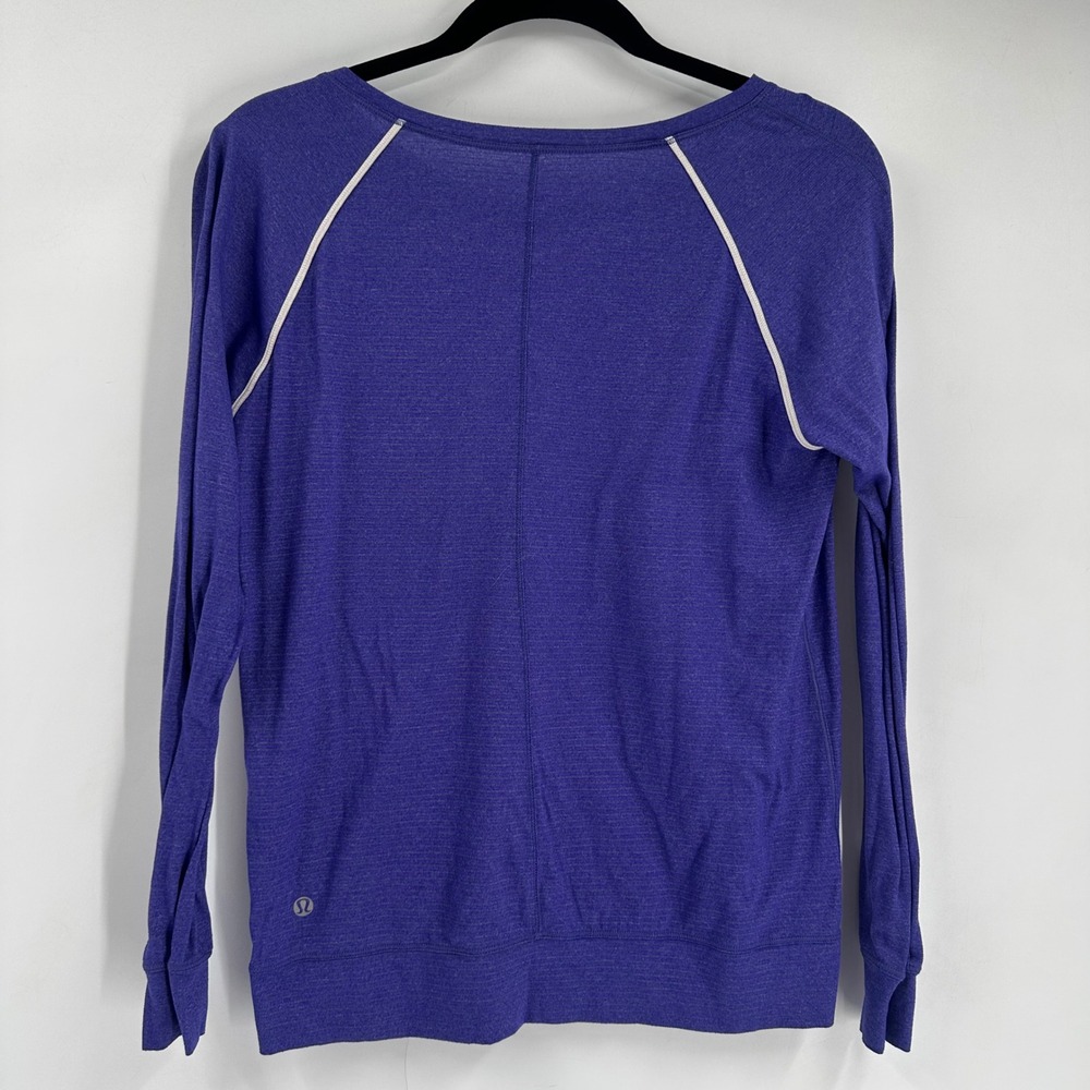 Lululemon Weightless LS Top Purple Heathered Bruise Berry Purple Size 6 - Picture 4 of 7